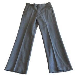 Vintage Sansabelt Jaymar Pants Men 29x29 Slacks Gray Flat Front Beltless